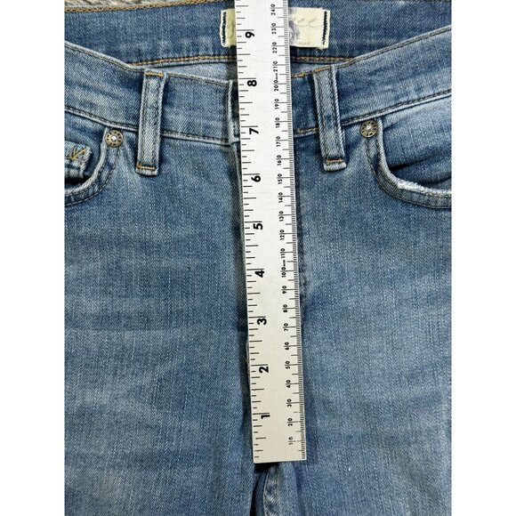 Free People Great Heights Frayed Skinny Jeans Sz 25 - Picture 8 of 10